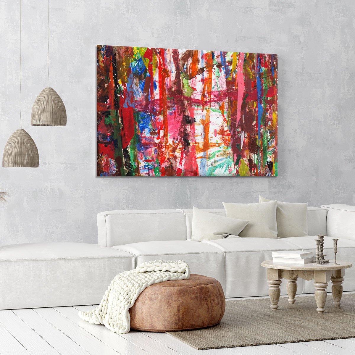 Messy Art Canvas Print or Poster