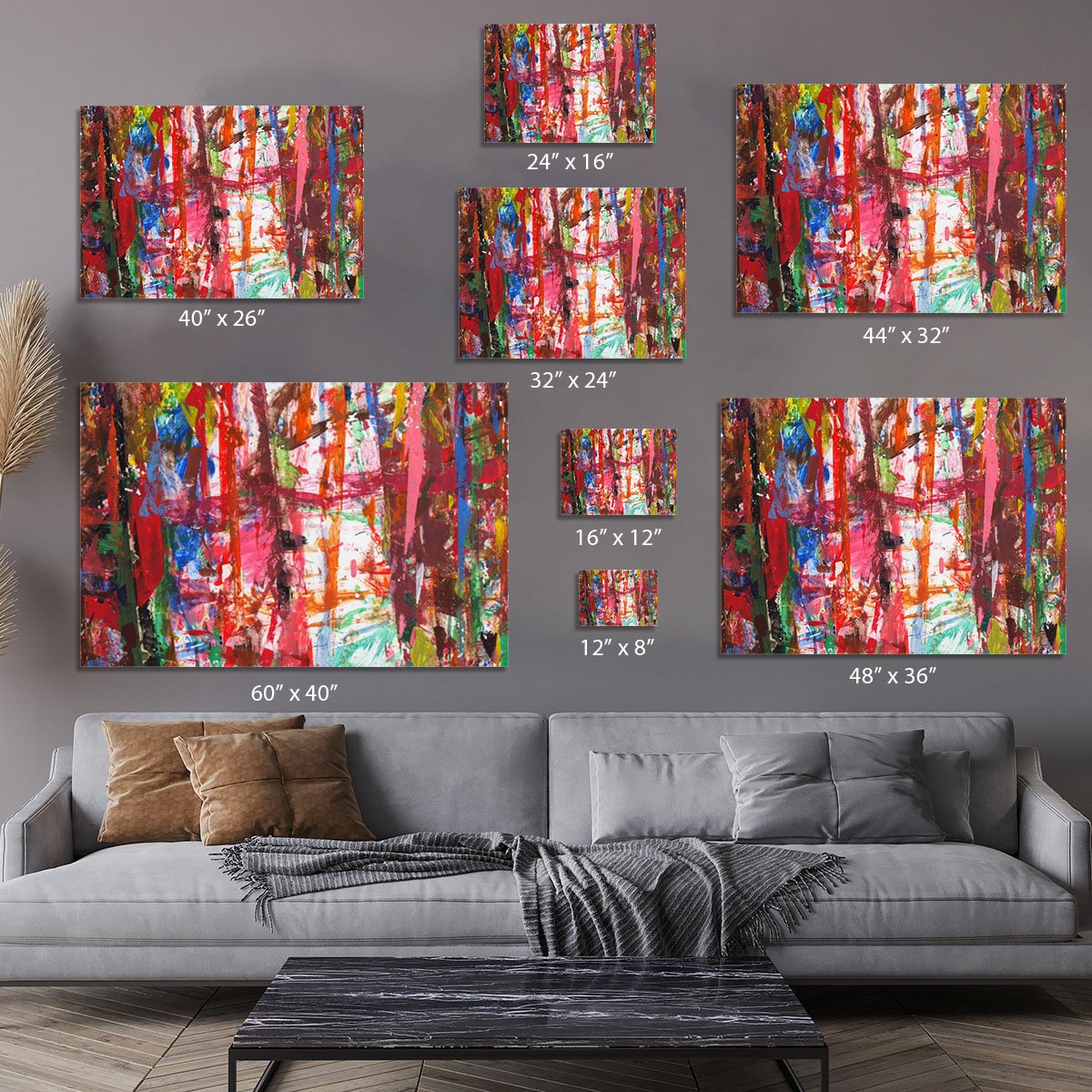 Messy Art Canvas Print or Poster