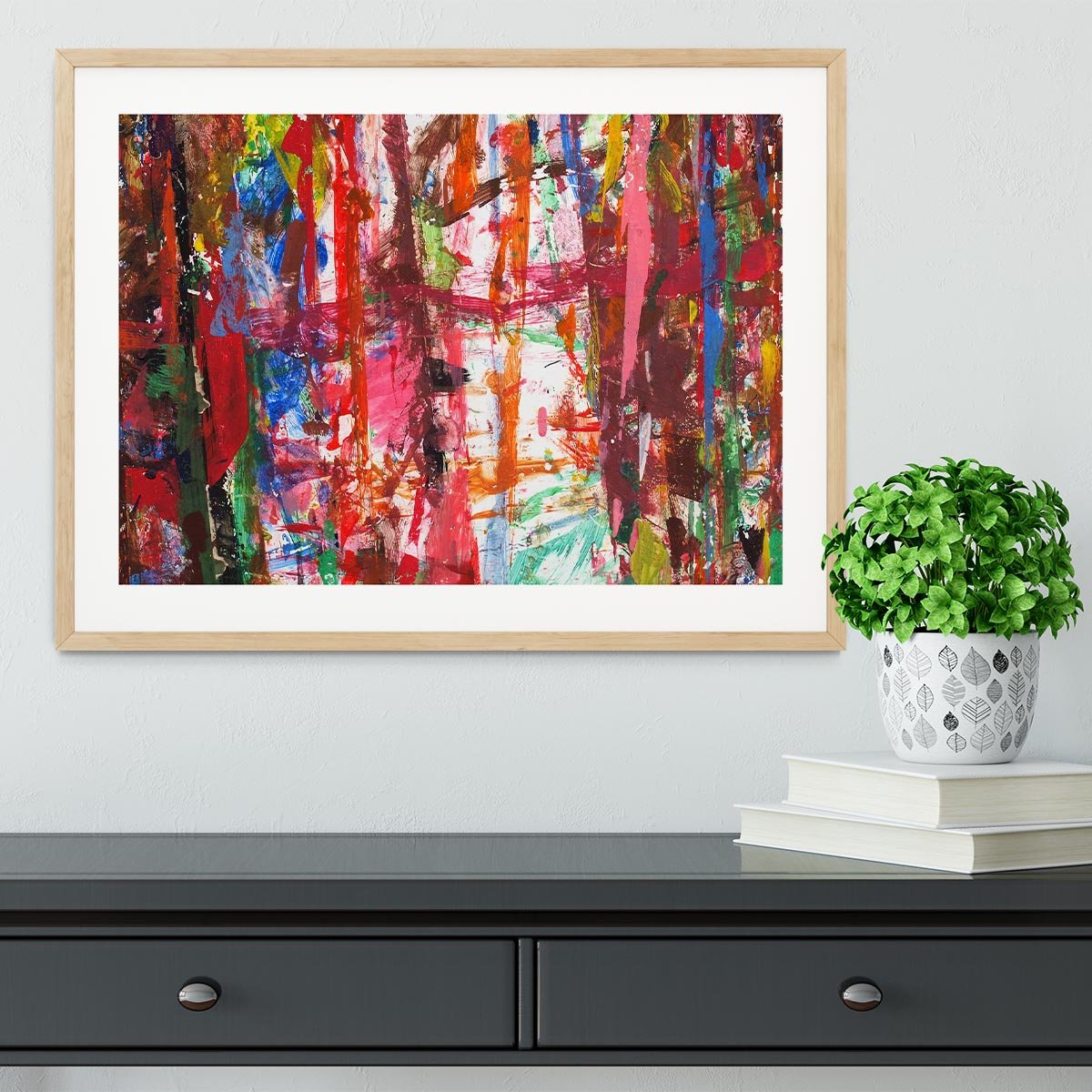 Messy Art Framed Print - Canvas Art Rocks - 3