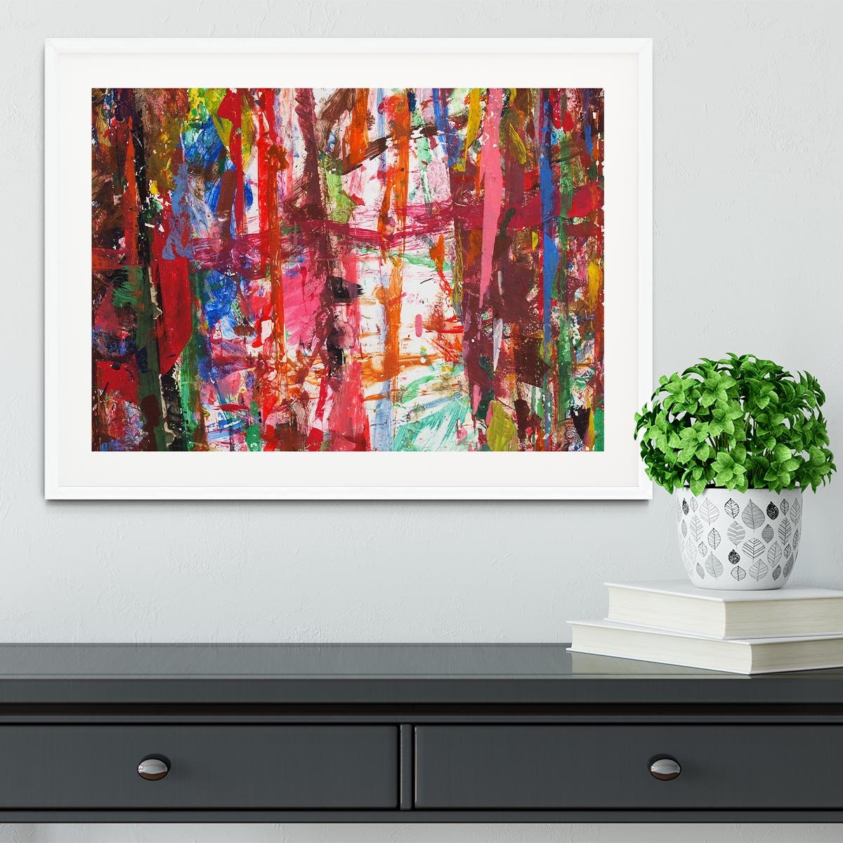 Messy Art Framed Print - Canvas Art Rocks - 5