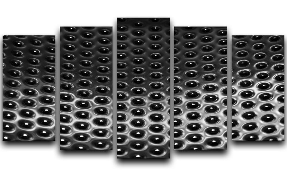 Metal Rivets 5 Split Panel Canvas  - Canvas Art Rocks - 1
