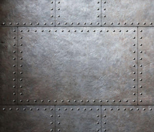 Metal armor plates Wall Mural Wallpaper - Canvas Art Rocks - 1
