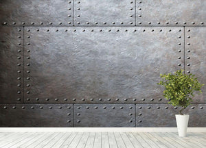 Metal armor plates Wall Mural Wallpaper - Canvas Art Rocks - 4
