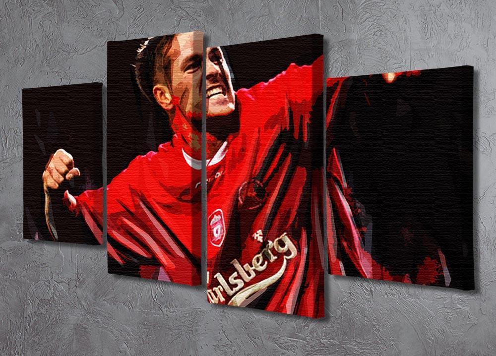 Michael Owen Liverpool 4 Split Panel Canvas - Canvas Art Rocks - 2