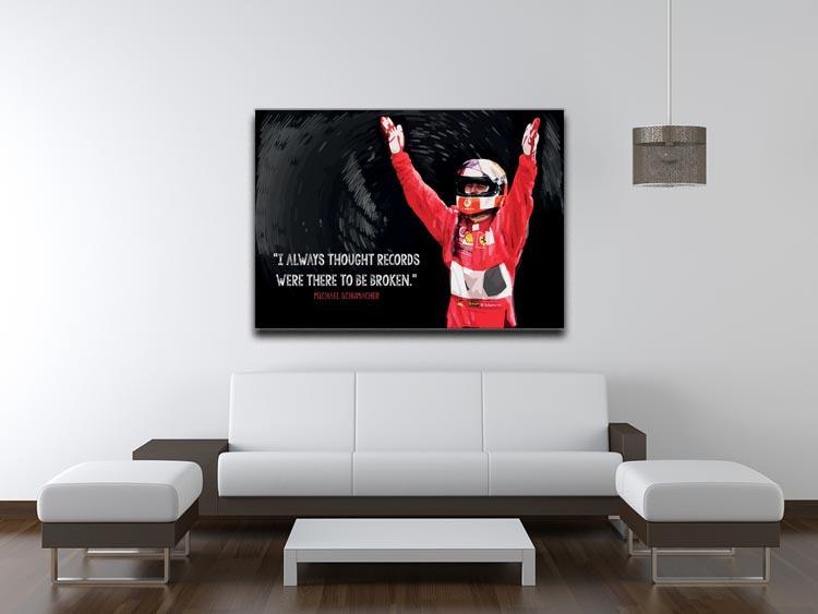 Michael Schumacher Records Canvas Print or Poster - Canvas Art Rocks - 4