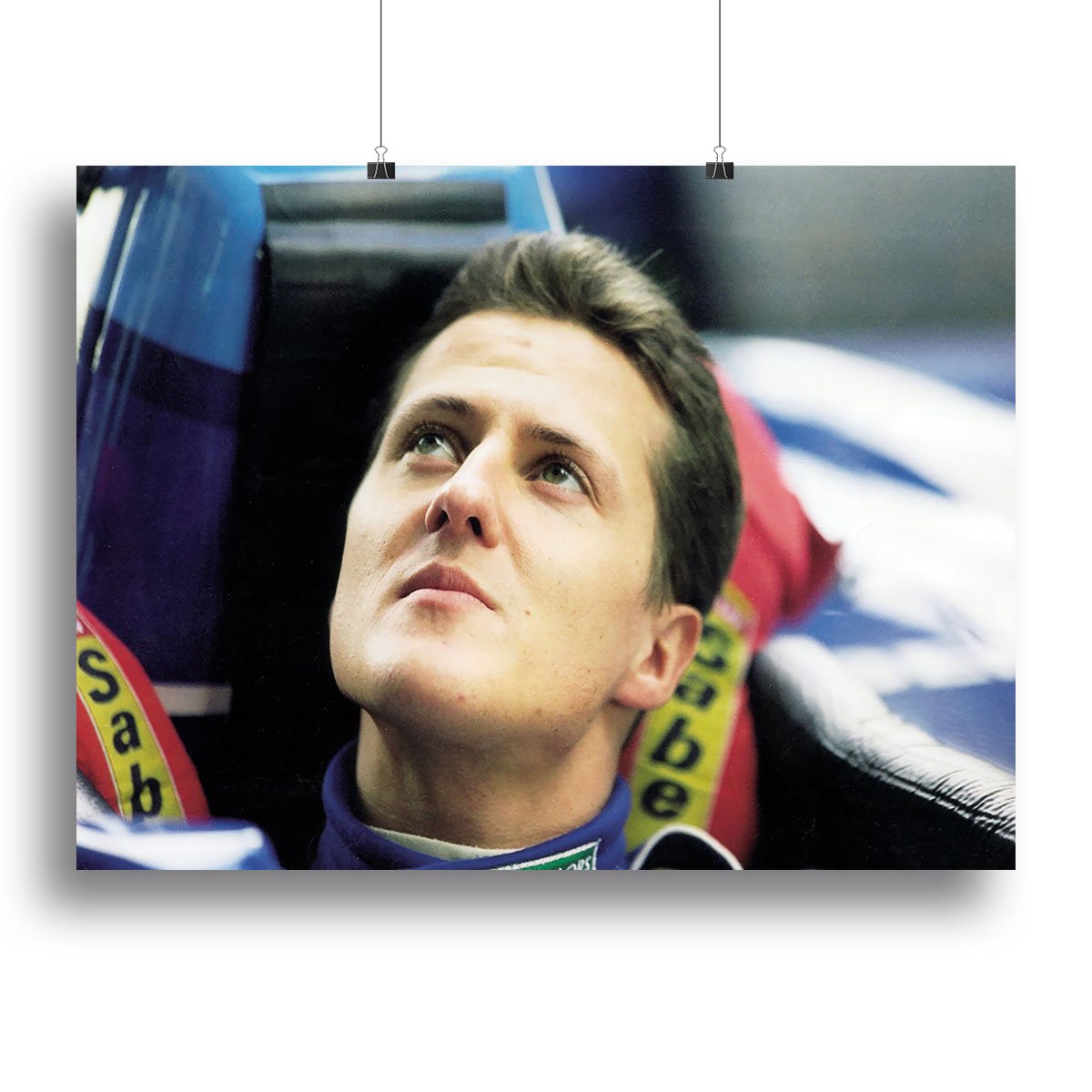 Michael Schumacher in 1995 Canvas Print or Poster