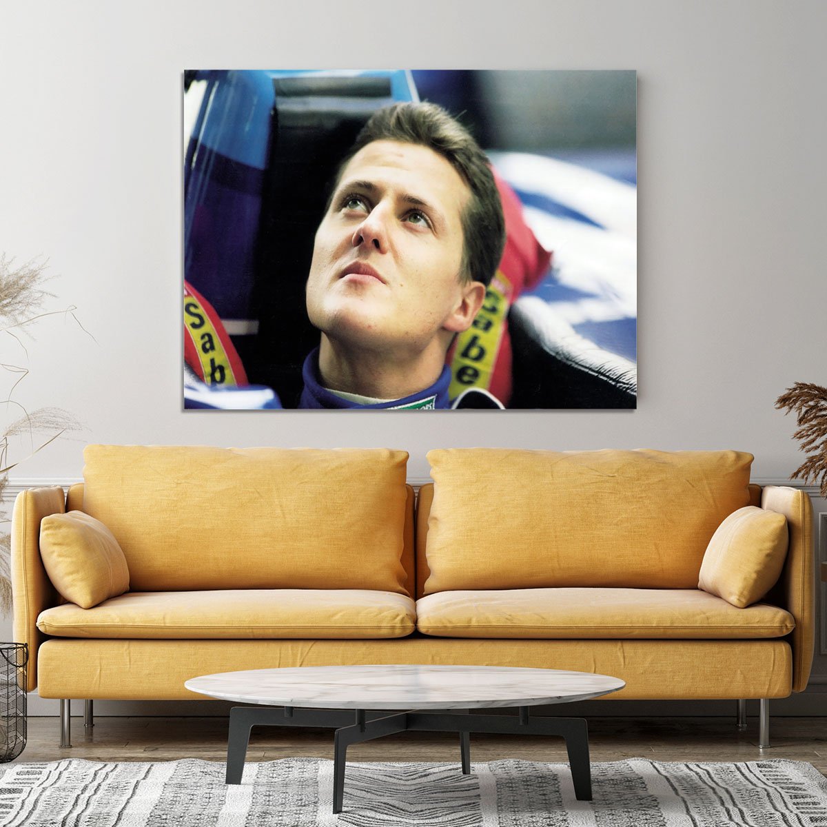 Michael Schumacher in 1995 Canvas Print or Poster