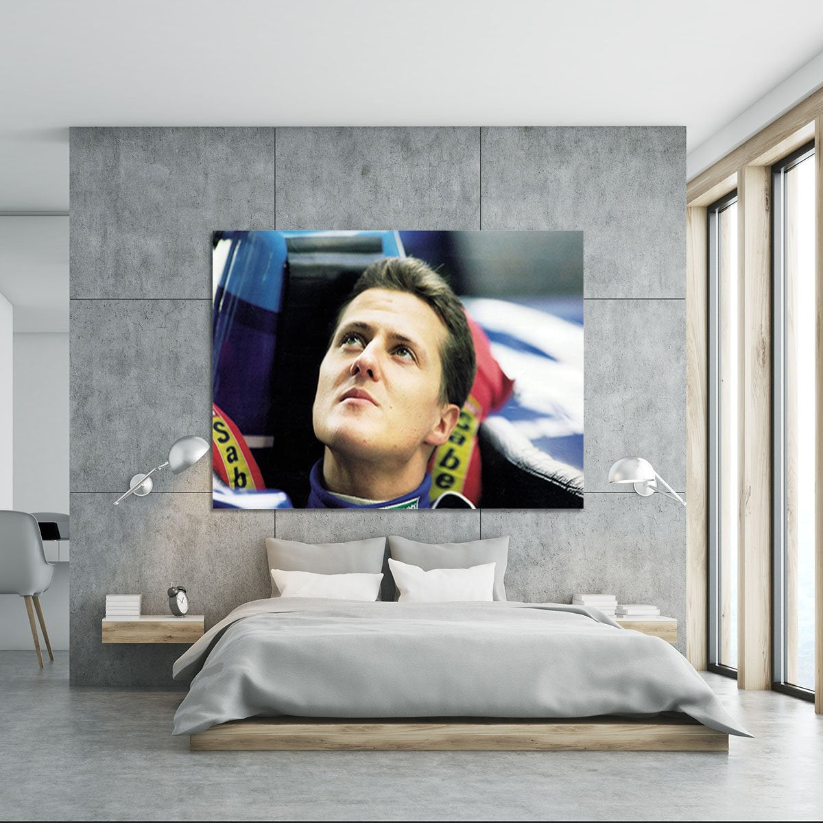 Michael Schumacher in 1995 Canvas Print or Poster