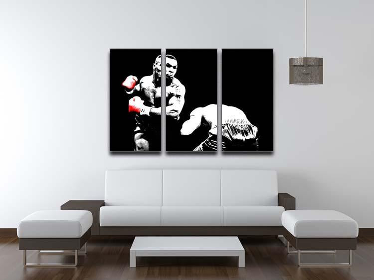 Mike Tyson Knockout 3 Split Panel Canvas Print - Canvas Art Rocks - 3