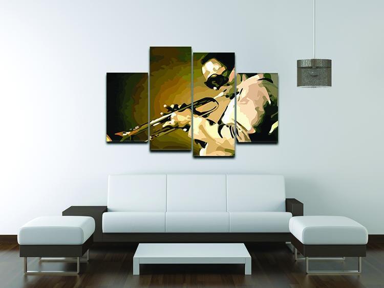 Miles Davis Jazz Maestro 4 Split Panel Canvas - Canvas Art Rocks - 3