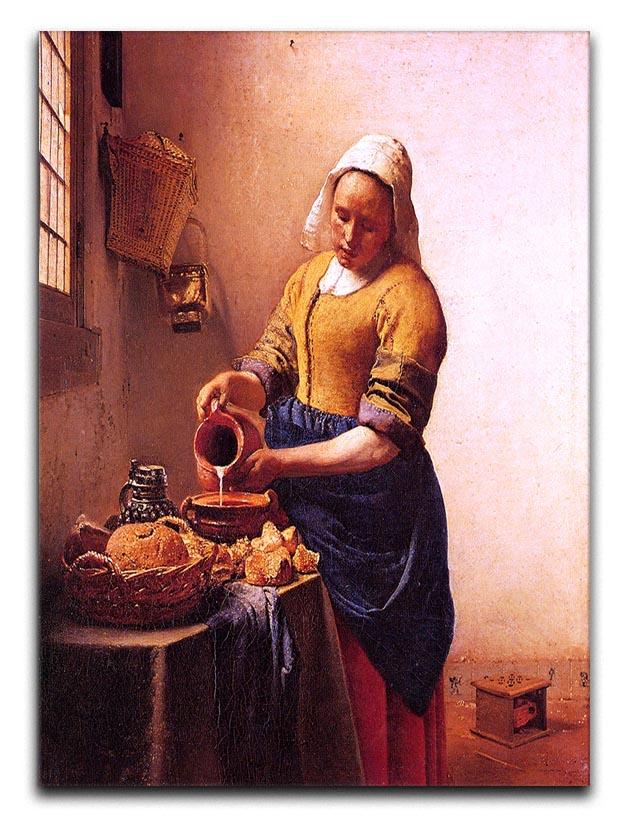 Milk maid by Vermeer Canvas Print or Poster - Canvas Art Rocks - 1