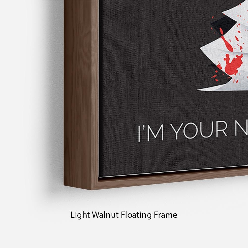 Misery Im Your Number One Fan Minimal Movie Floating Frame Canvas - Canvas Art Rocks - 8