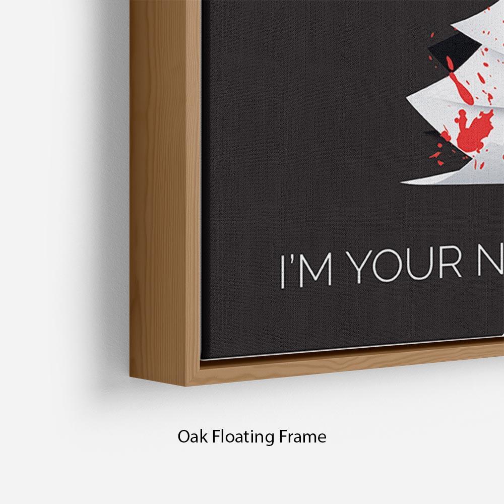 Misery Im Your Number One Fan Minimal Movie Floating Frame Canvas - Canvas Art Rocks - 10
