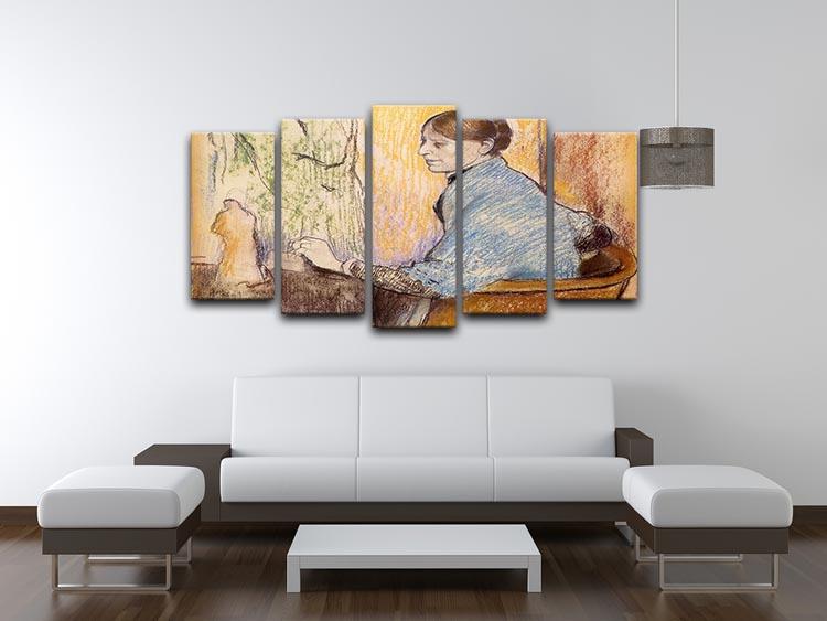 Mme Henri Rouart before a statue by Degas 5 Split Panel Canvas - Canvas Art Rocks - 3