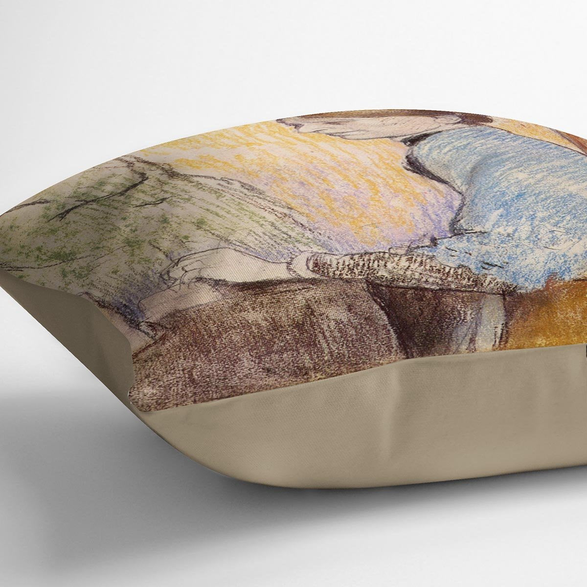 Mme Henri Rouart before a statue by Degas Cushion