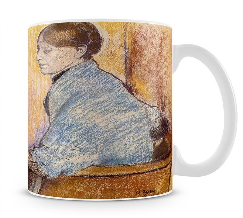 Mme Henri Rouart before a statue by Degas Mug - Canvas Art Rocks - 1