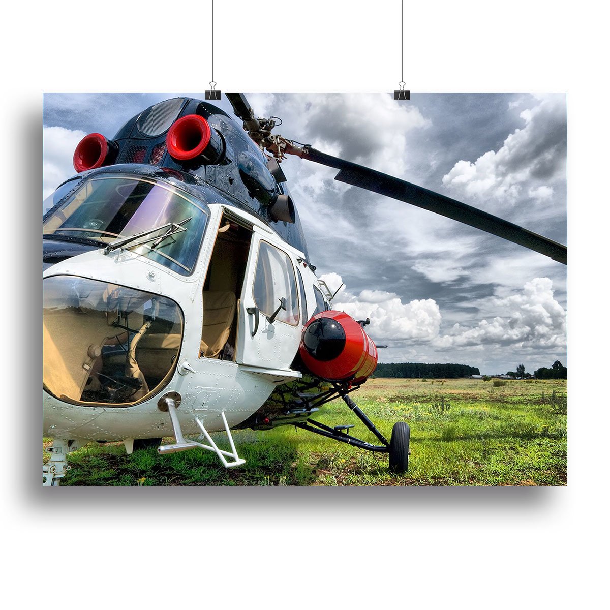 Modern light helicopter Canvas Print or Poster