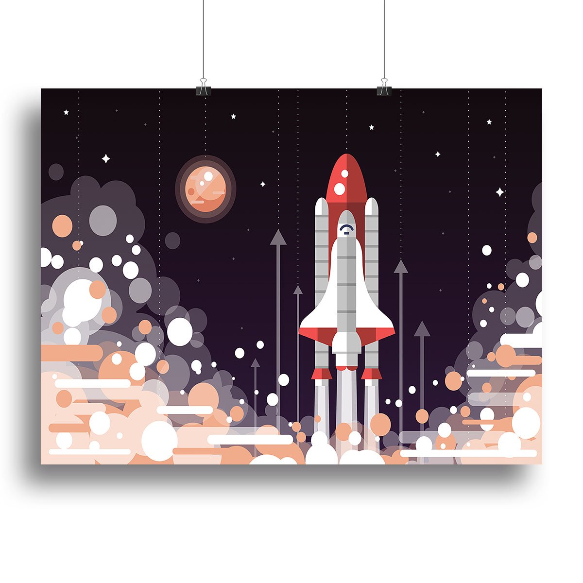 Modern vectorflat design Canvas Print or Poster