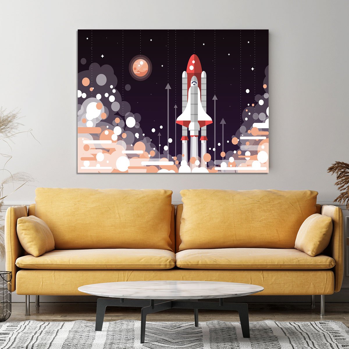 Modern vectorflat design Canvas Print or Poster