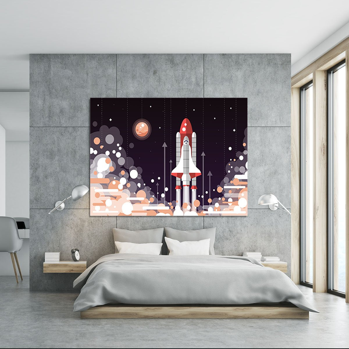Modern vectorflat design Canvas Print or Poster