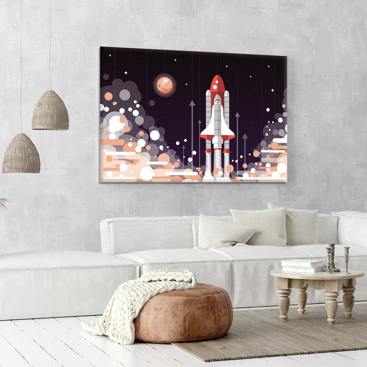Modern vectorflat design Canvas Print or Poster