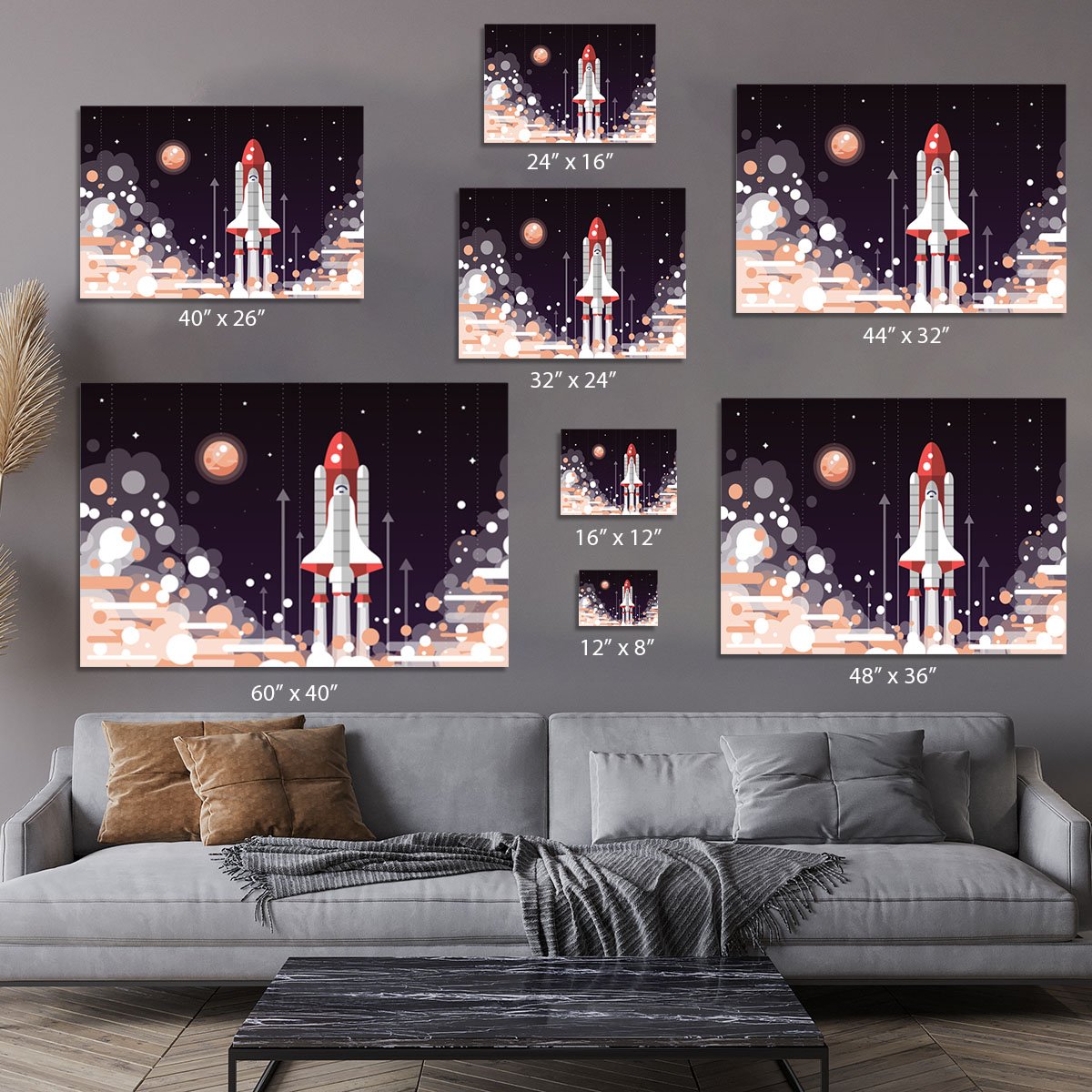 Modern vectorflat design Canvas Print or Poster