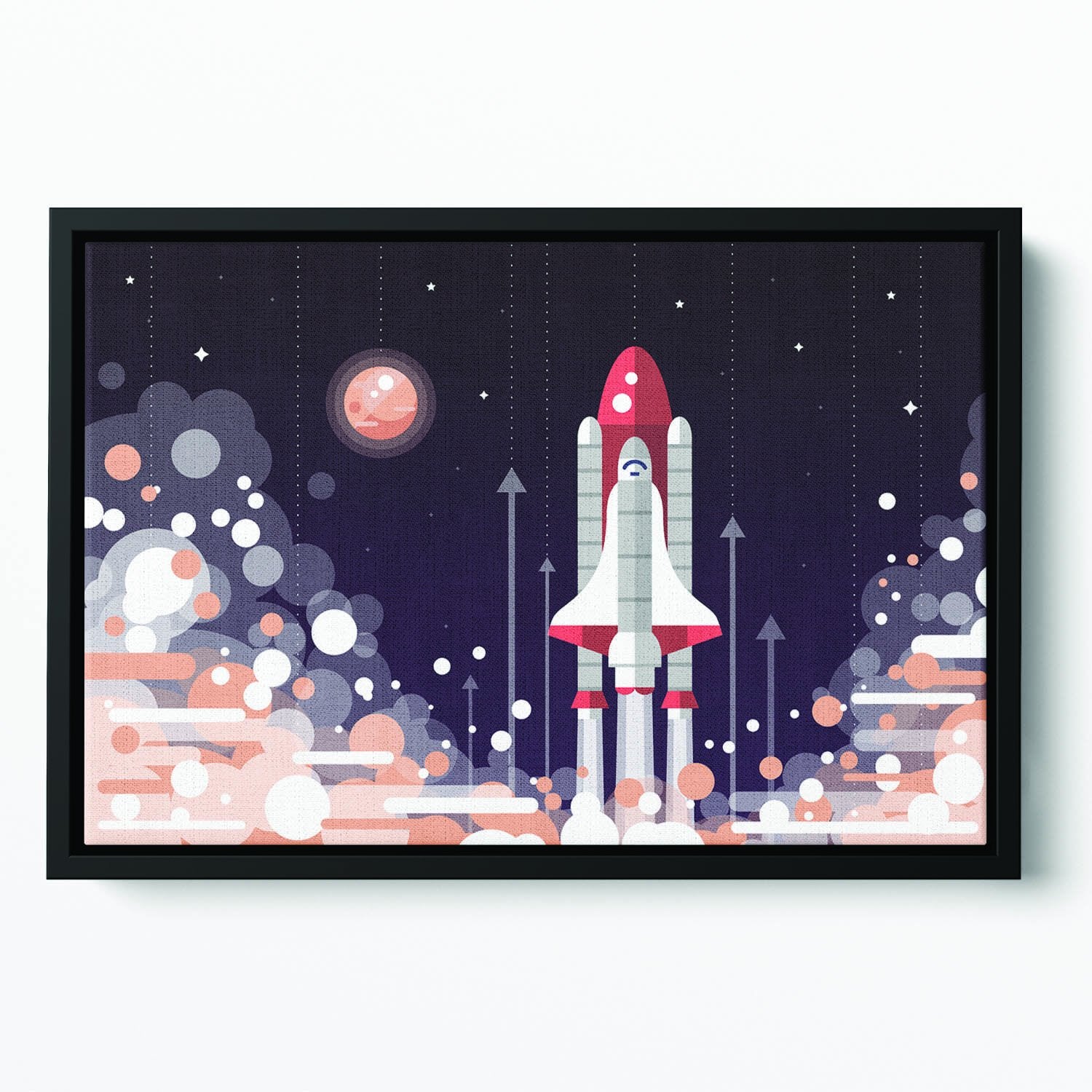 Modern vectorflat design Floating Framed Canvas