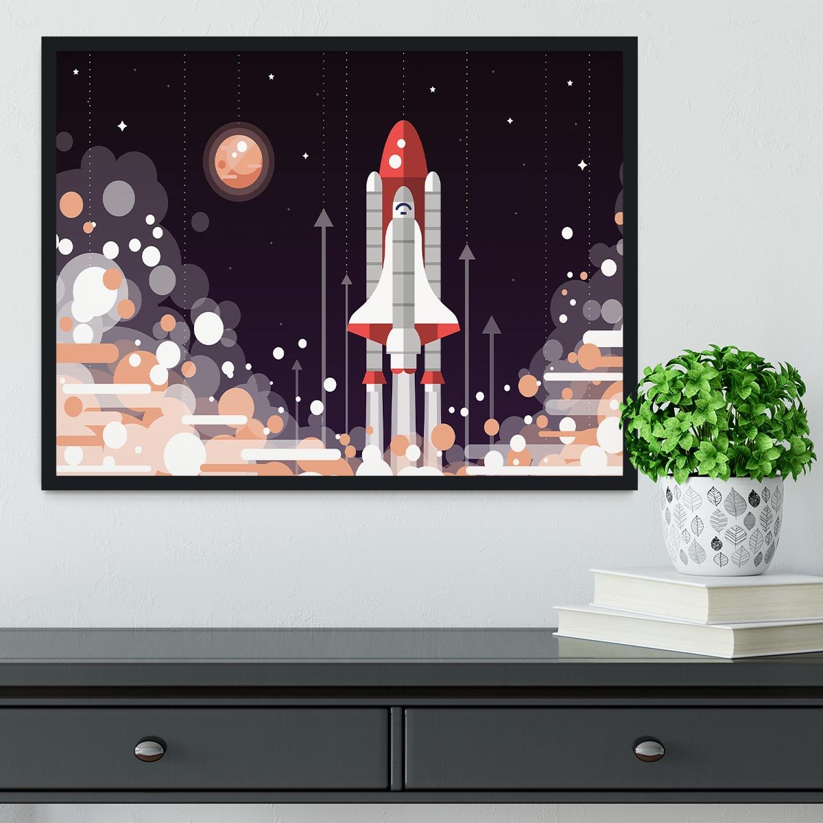Modern vectorflat design Framed Print - Canvas Art Rocks - 2