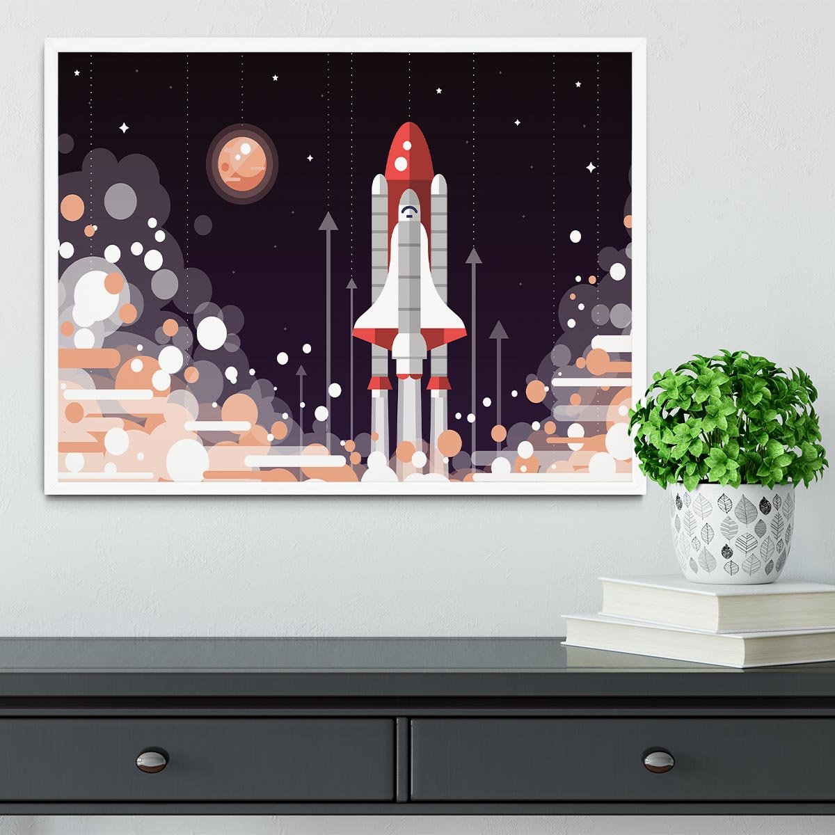 Modern vectorflat design Framed Print - Canvas Art Rocks -6