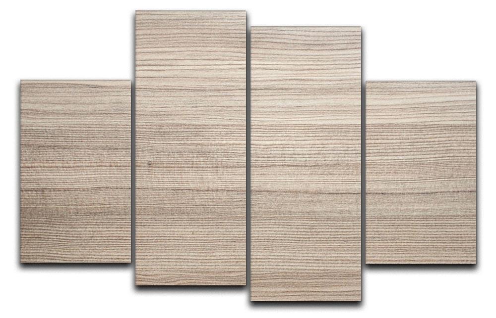 Modern wood texture 4 Split Panel Canvas - Canvas Art Rocks - 1