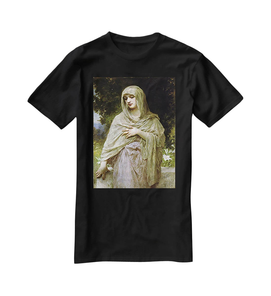 Modestie By Bouguereau T-Shirt - Canvas Art Rocks - 1