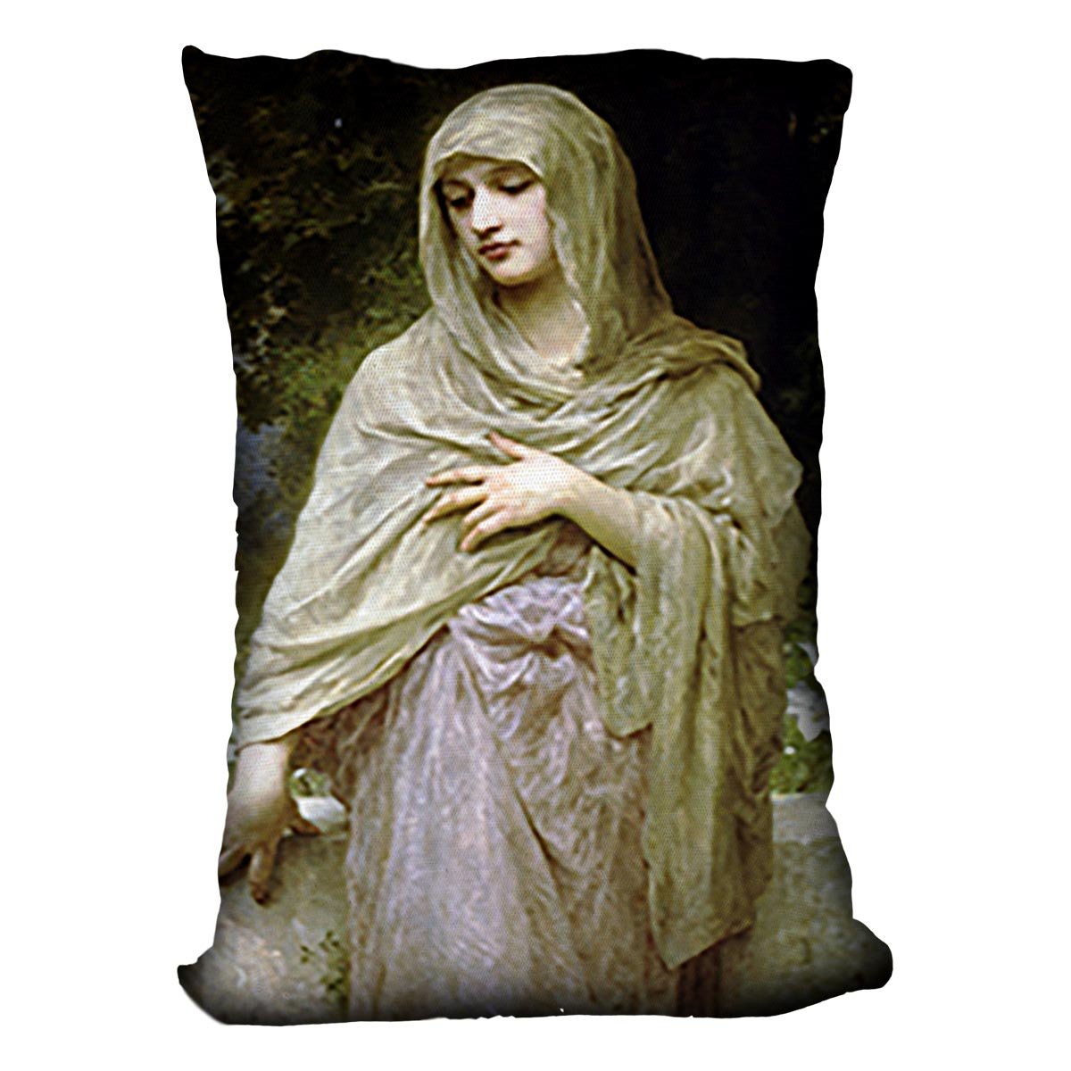 Modestie By Bouguereau Throw Pillow