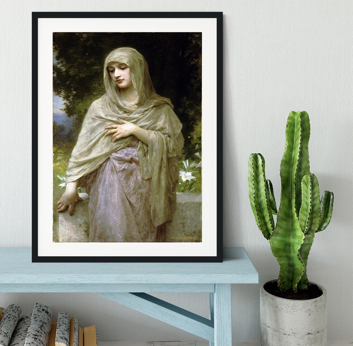 Modestie By Bouguereau Framed Print - Canvas Art Rocks - 1