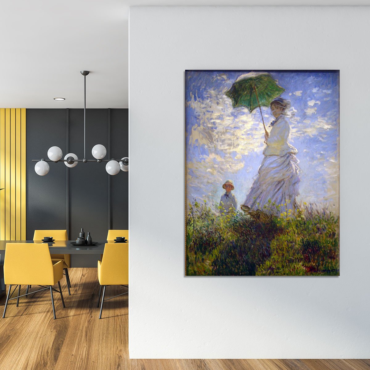 Monet Umbrella Canvas Print or Poster