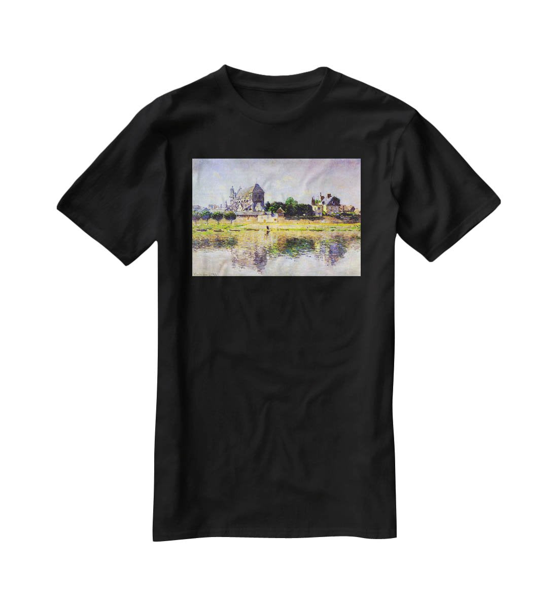 Monets garden in Vetheuil by Monet T-Shirt - Canvas Art Rocks - 1