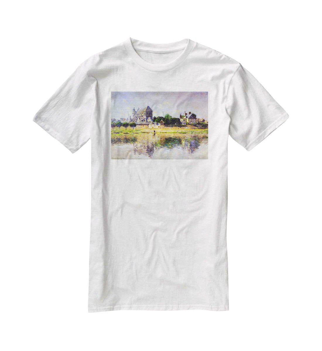 Monets garden in Vetheuil by Monet T-Shirt - Canvas Art Rocks - 5