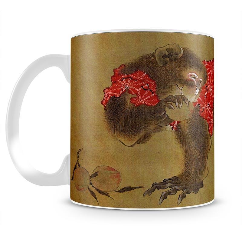 Monkey by Hokusai Mug - Canvas Art Rocks - 2