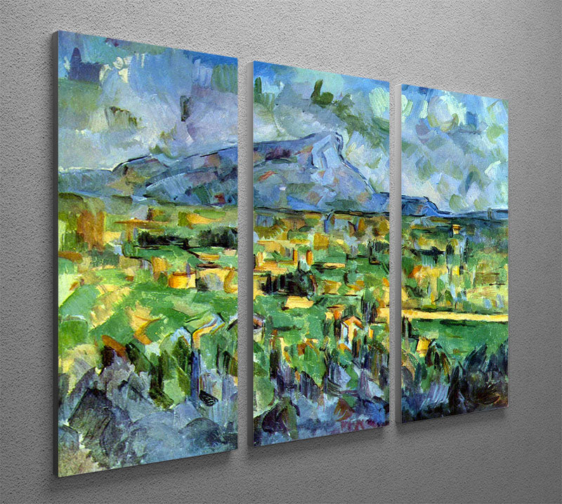 Mont Sainte-Victoire by Cezanne 3 Split Panel Canvas Print - Canvas Art Rocks - 2