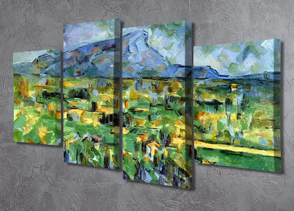 Mont Sainte-Victoire by Cezanne 4 Split Panel Canvas - Canvas Art Rocks - 2