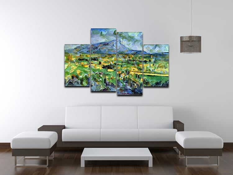 Mont Sainte-Victoire by Cezanne 4 Split Panel Canvas - Canvas Art Rocks - 3