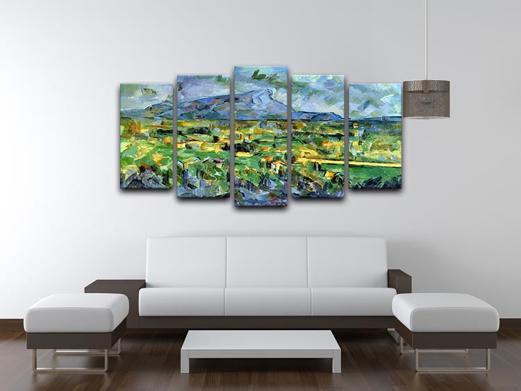 Mont Sainte-Victoire by Cezanne 5 Split Panel Canvas - Canvas Art Rocks - 3