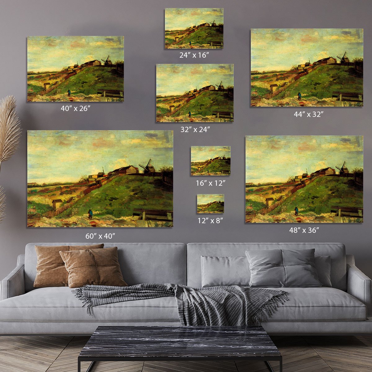 Montmartre Quarry the Mills by Van Gogh Canvas Print or Poster