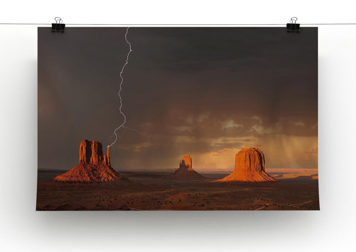 Monument Valley Print - Canvas Art Rocks - 2