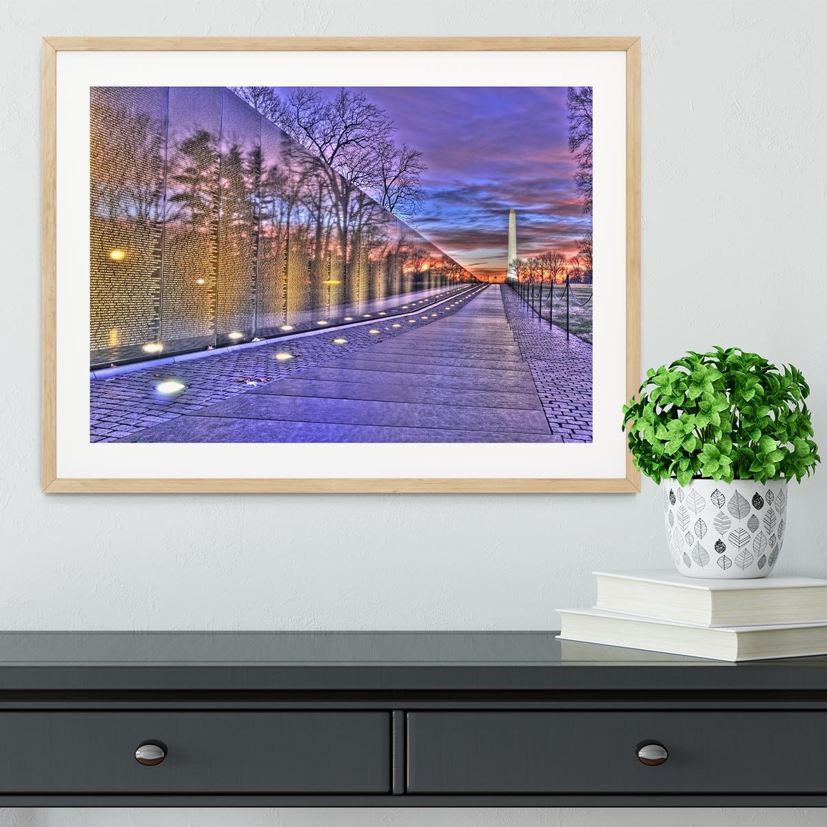 Monument at sunrise Framed Print - Canvas Art Rocks - 3