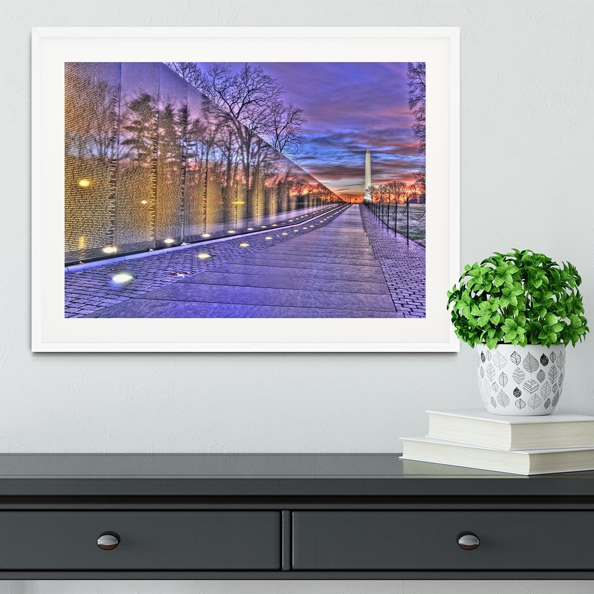 Monument at sunrise Framed Print - Canvas Art Rocks - 5