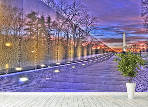 Monument at sunrise Wall Mural Wallpaper - Canvas Art Rocks - 4