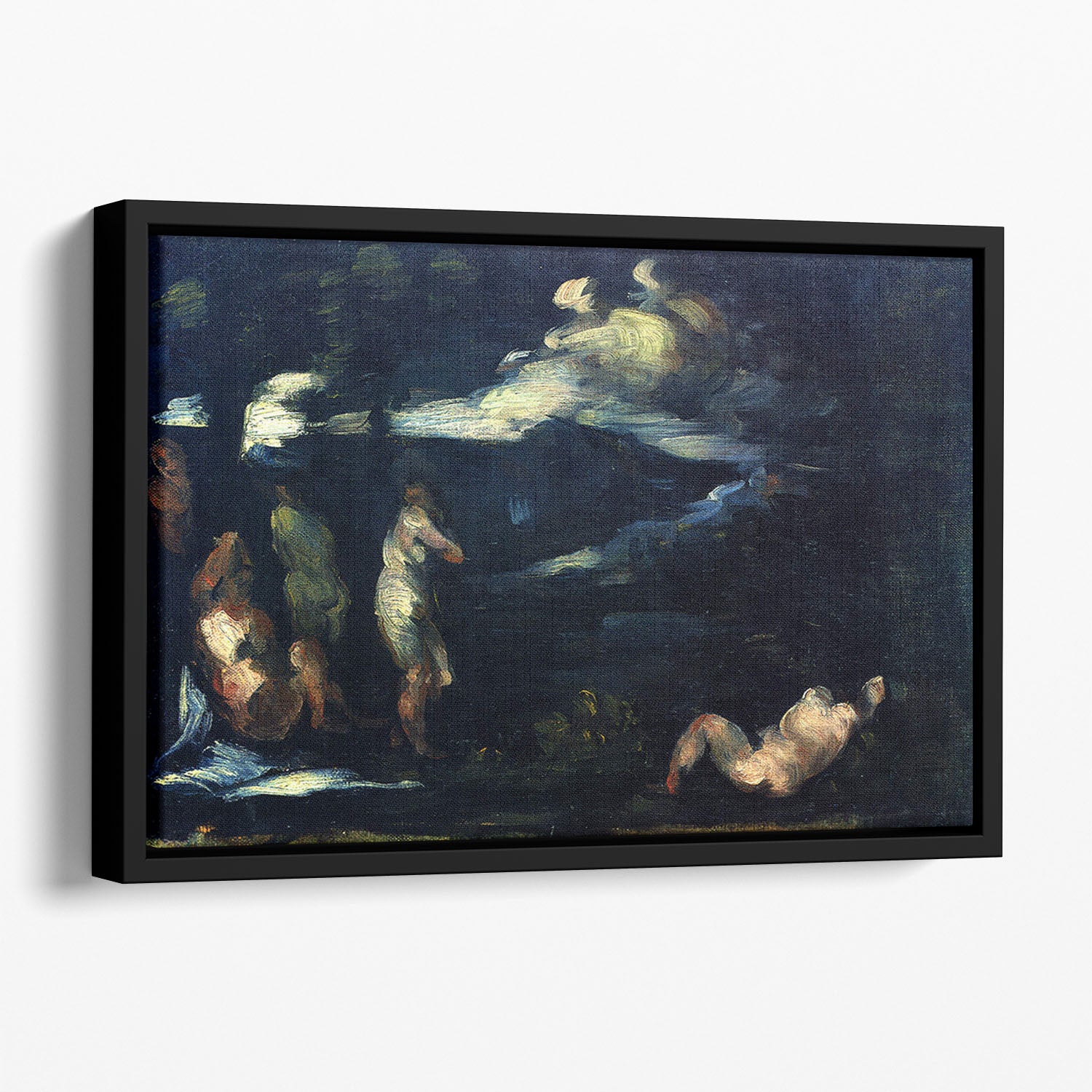 More Bathers by Cezanne Floating Framed Canvas - Canvas Art Rocks - 1
