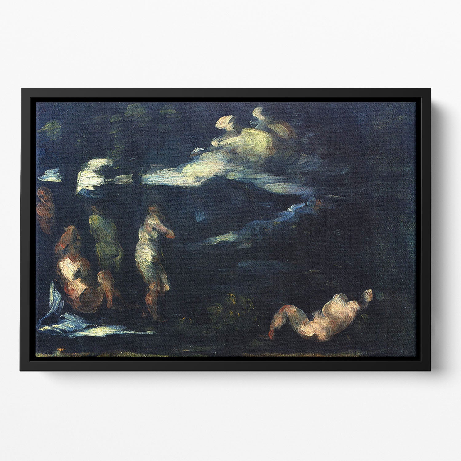 More Bathers by Cezanne Floating Framed Canvas - Canvas Art Rocks - 2