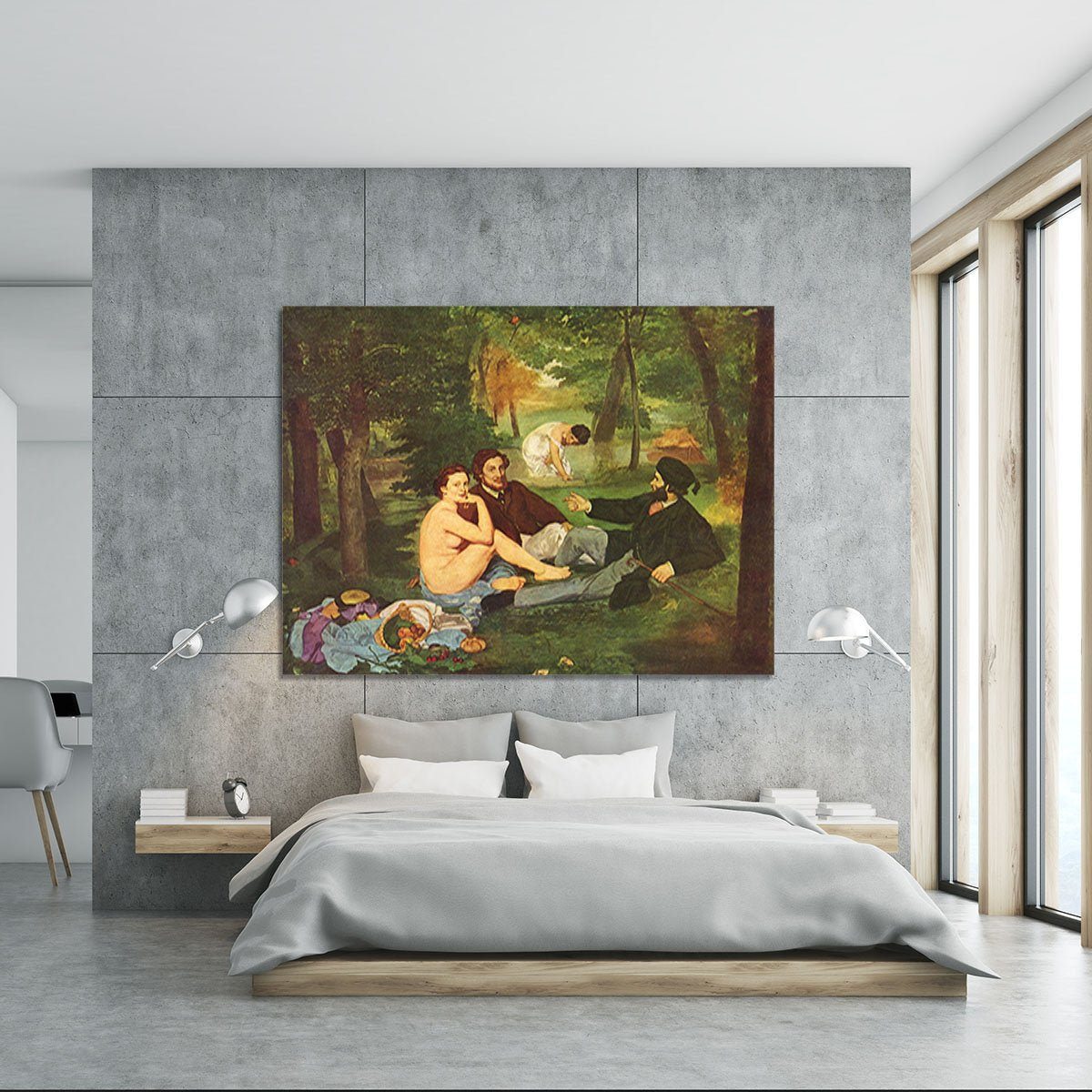 Morning Break by Manet Canvas Print or Poster