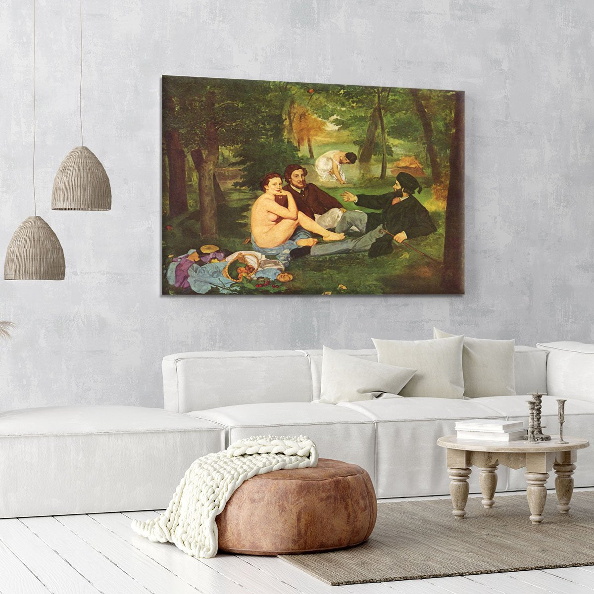 Morning Break by Manet Canvas Print or Poster